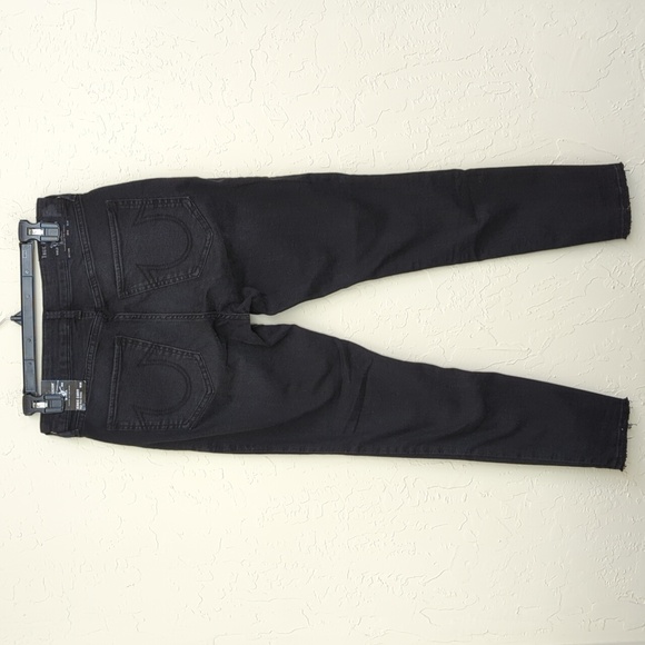 True Religion Black Rinse Jennie Curvy High Rise Skinny Jeans Size 30 - Picture 7 of 16